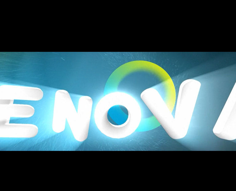 Renova logo image in animation for final logo montage.